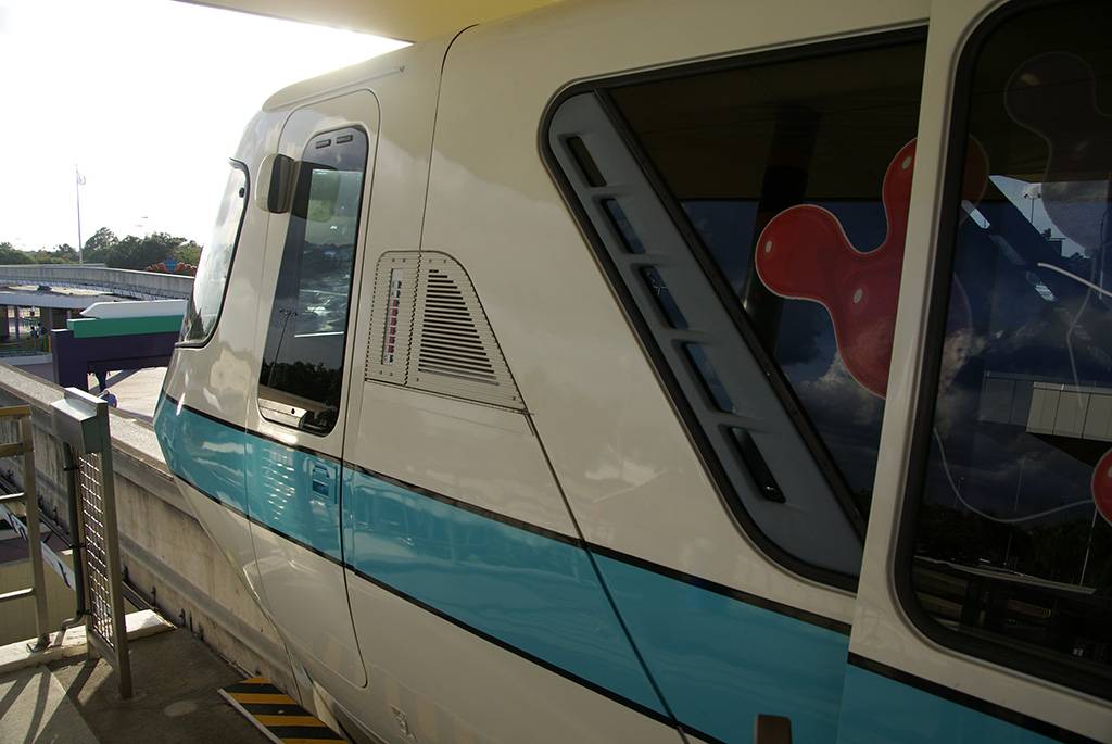 A closeup look of Monorail Teal