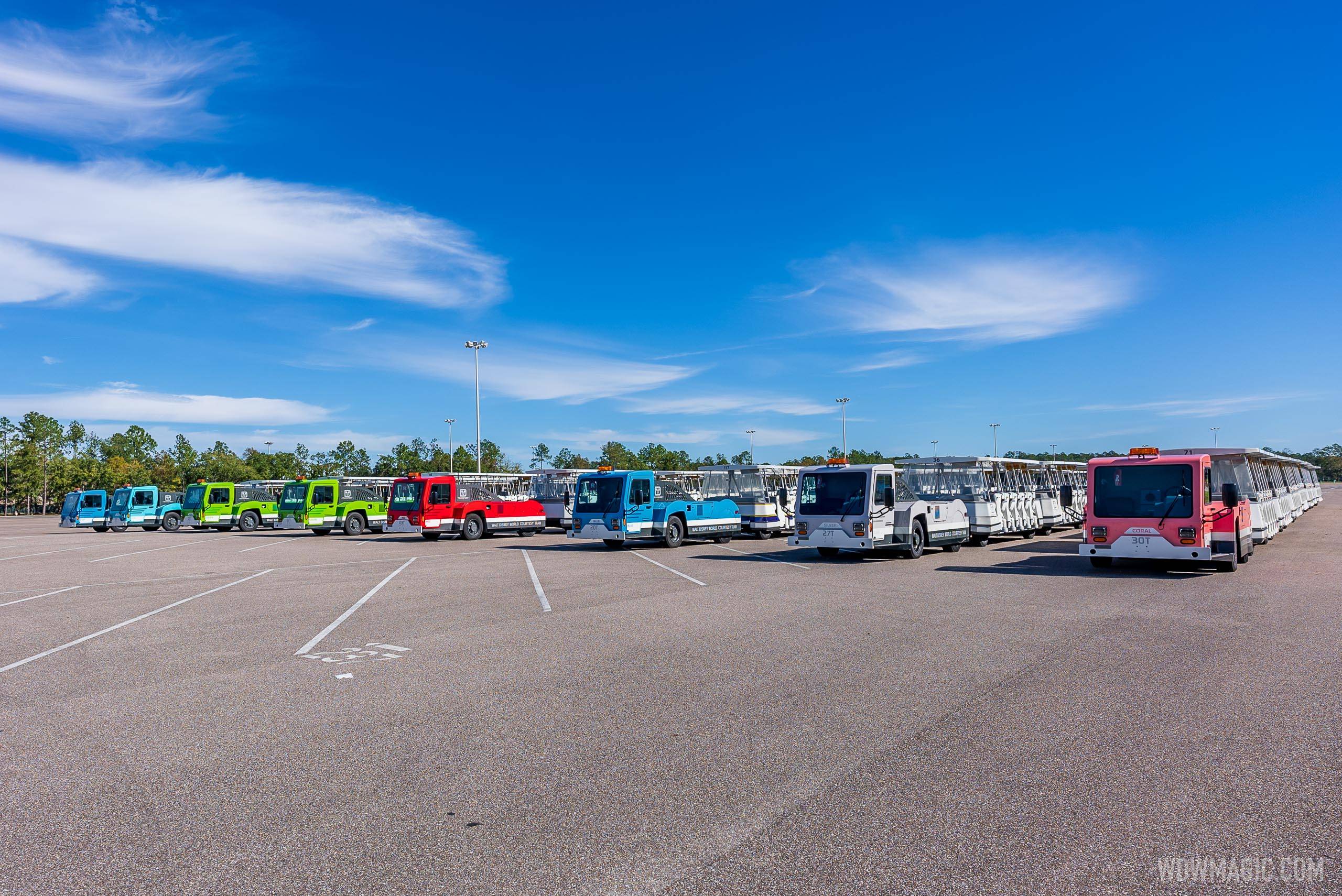 Parking trams remain out of service at Walt Disney World's theme parks