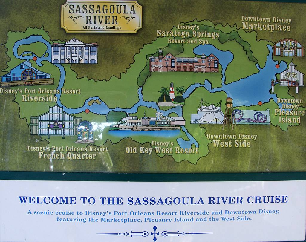 Sassagoula River Cruise map