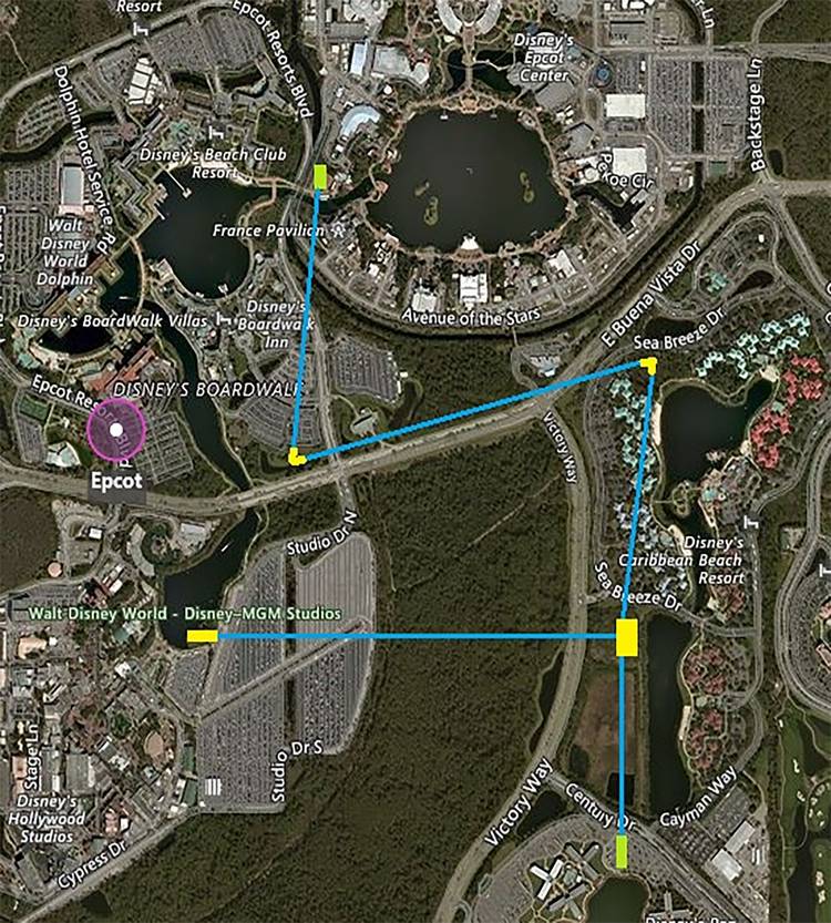 Walt Disney World Gondola Map Walt Disney World Gondola Map