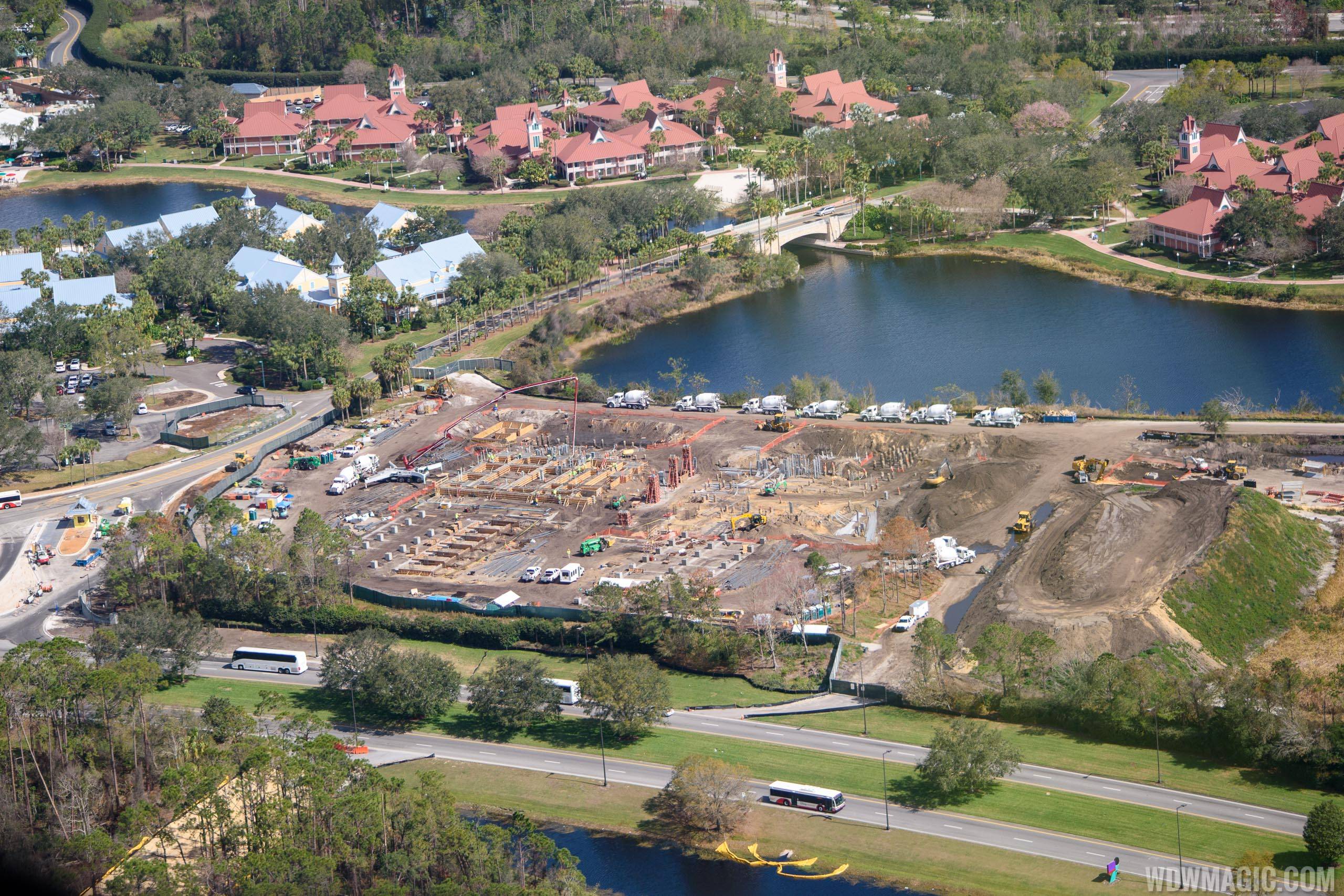 Disney Skyliner construction aerial views - February 2018