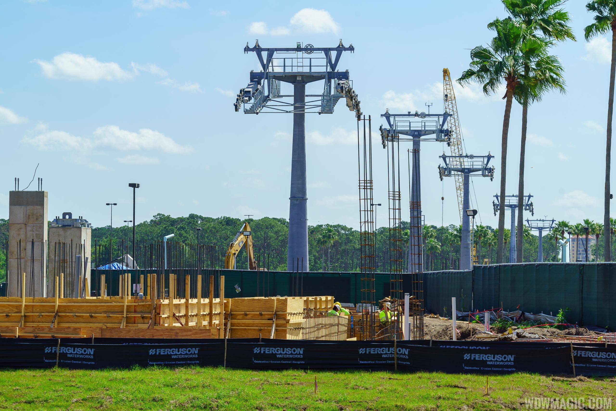 Disney Skyliner construction at Disney's Hollywood Studios