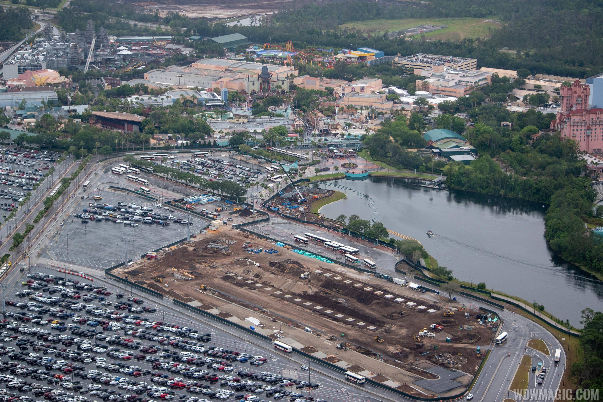 Disney Skyliner construction aerial views - May 2018