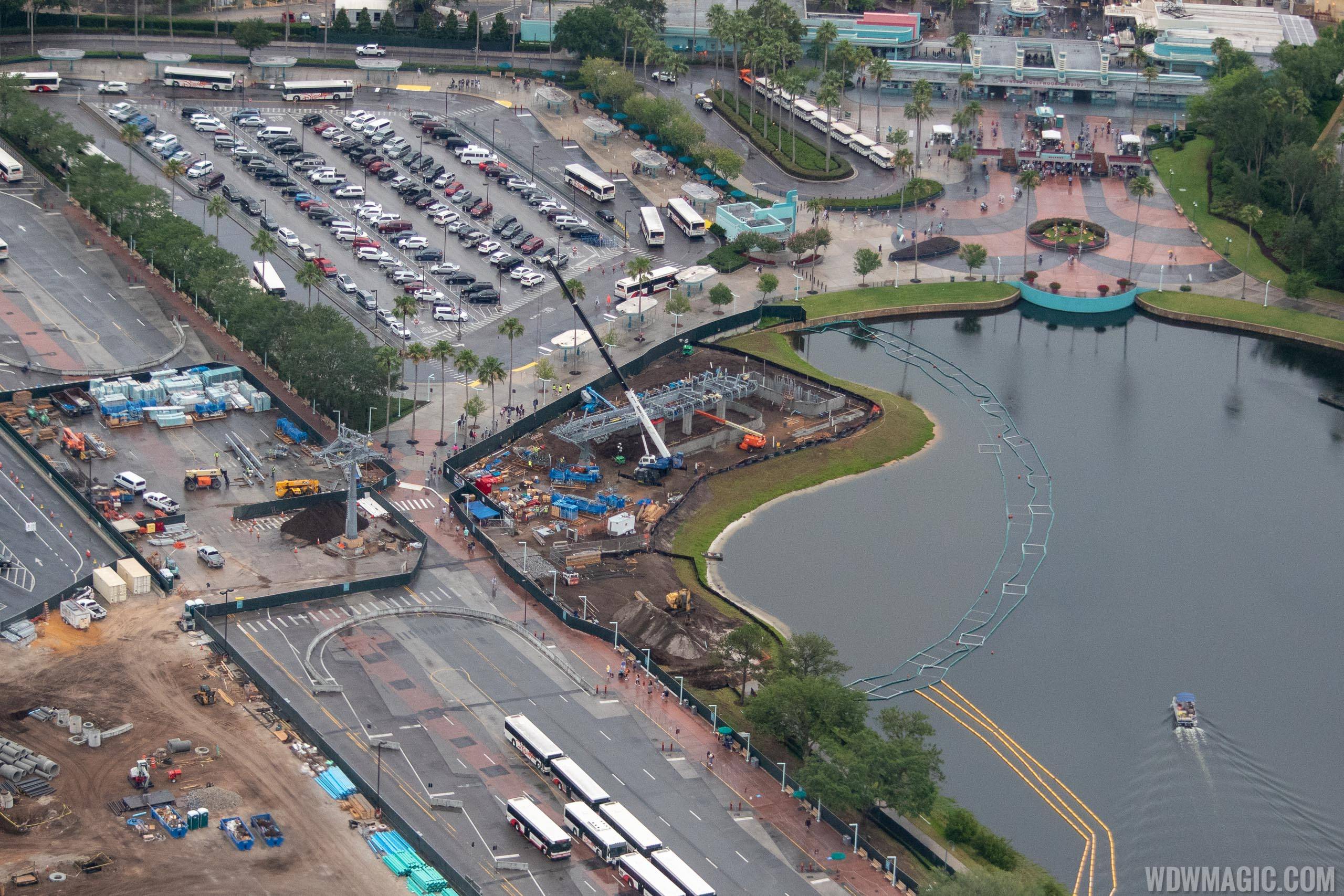 Disney Skyliner construction aerial views - May 2018