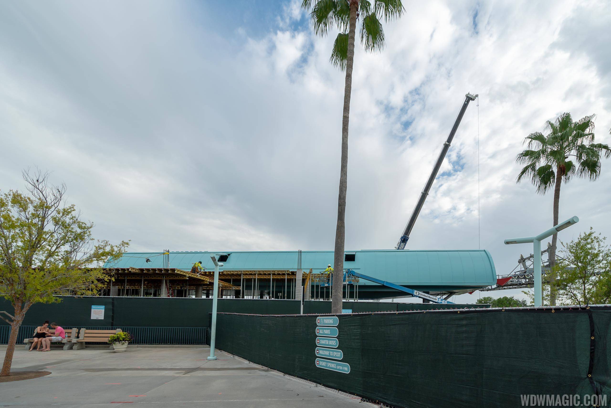 Disney Skyliner station construction at Disney's Hollywood Studios