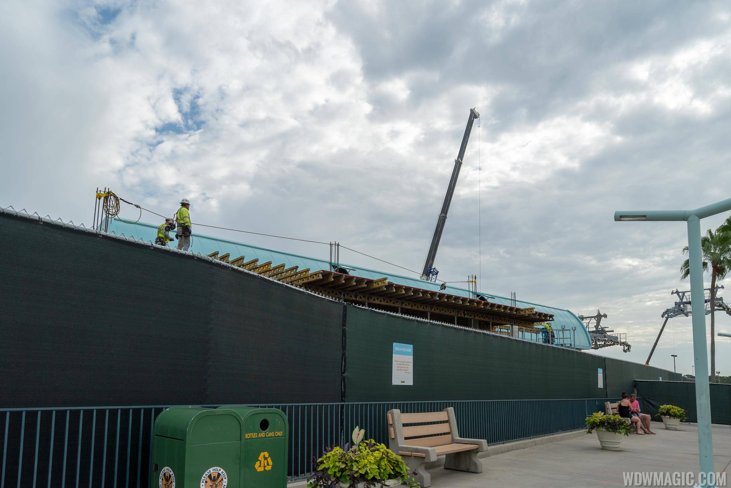 Disney Skyliner station construction at Disney's Hollywood Studios