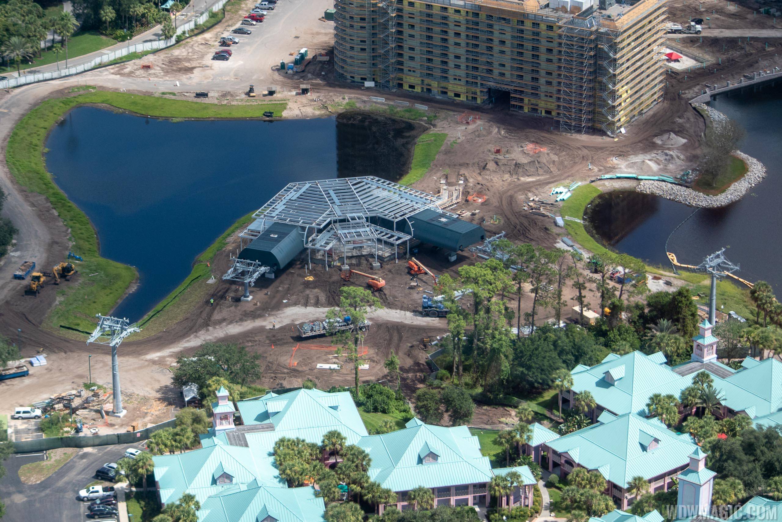 Disney Skyliner construction - Disney Riviera Resort