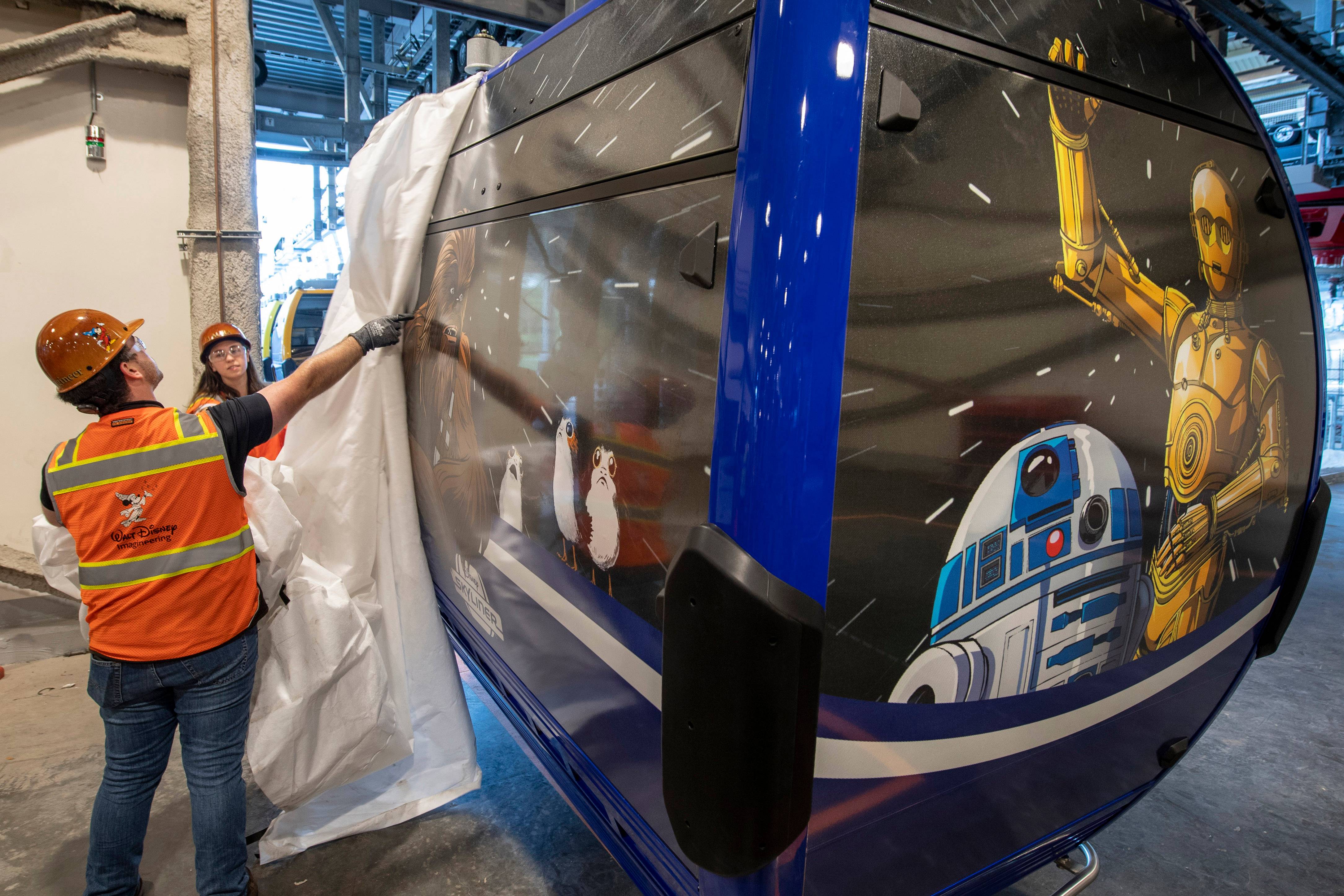 PHOTOS and VIDEO - Disney Skyliner gondolas unwrapped