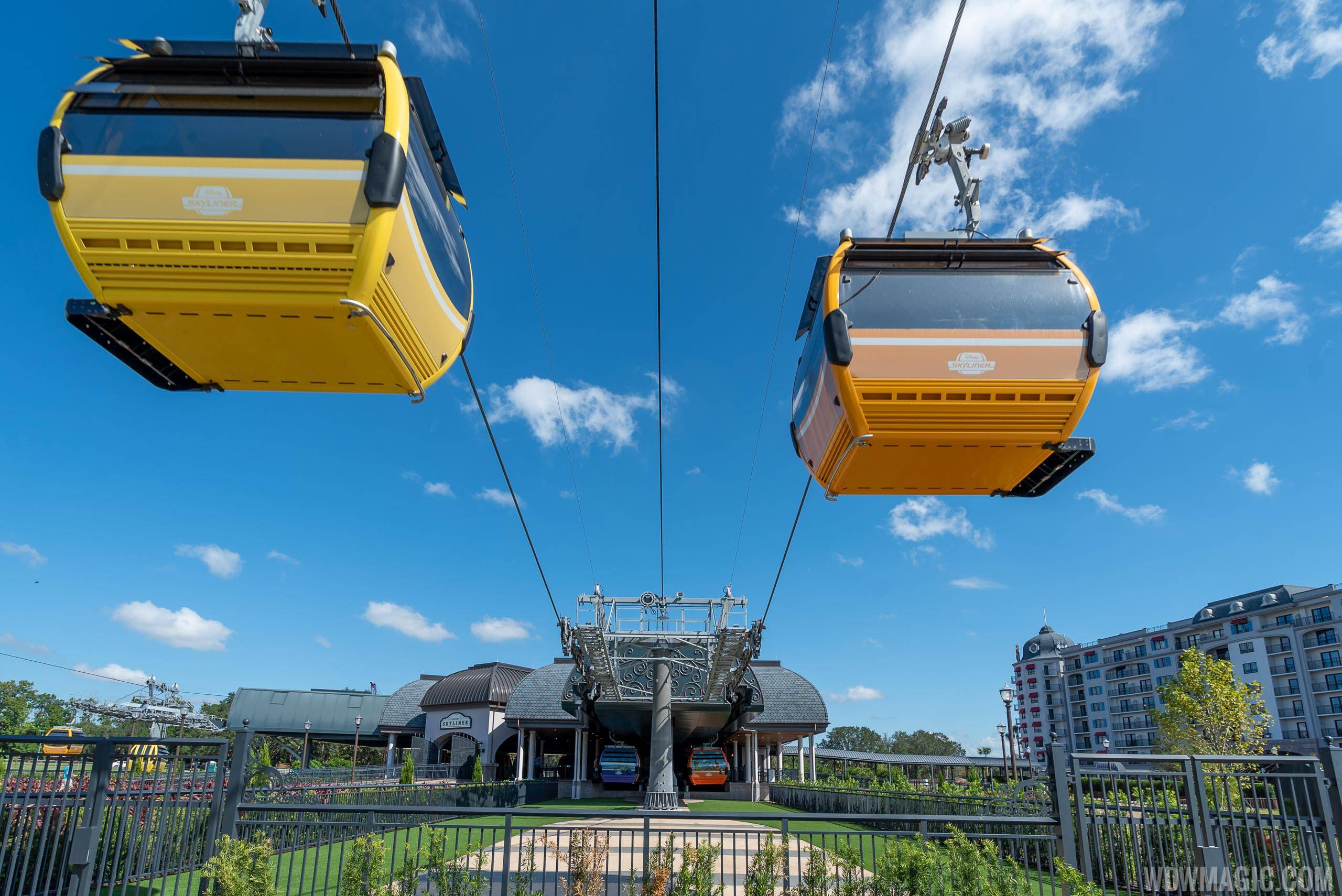Disney Skyliner will close with the parks on Monday