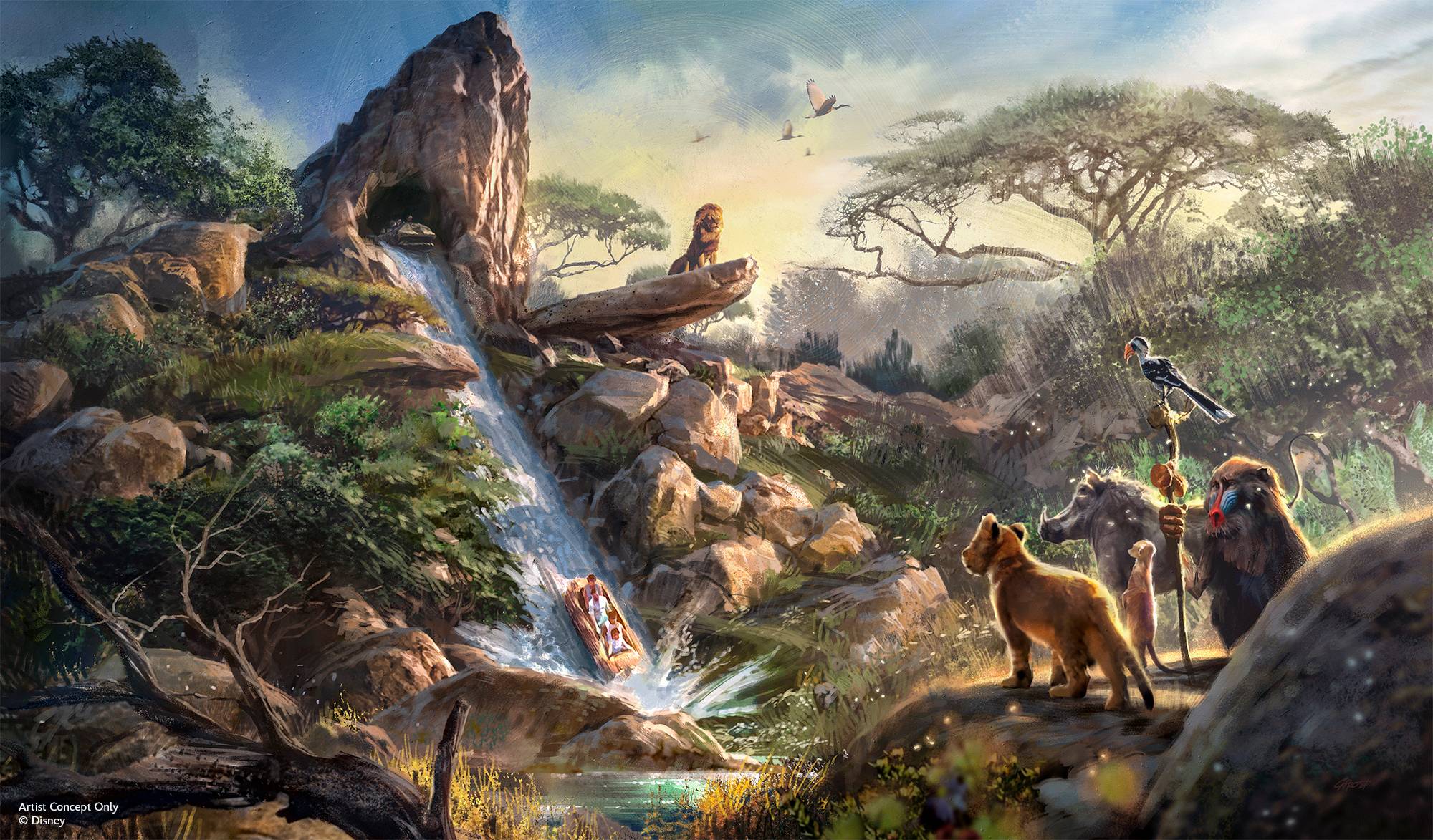 Lion King Ride Concept Art