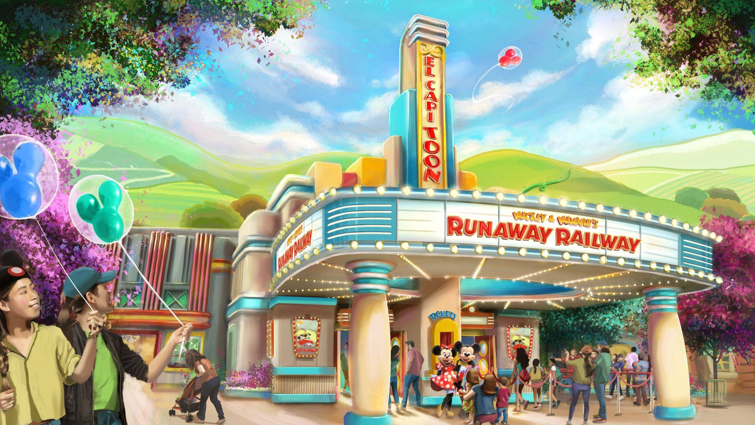 Mickey & Minnie's Runaway Railway Disneyland concept art