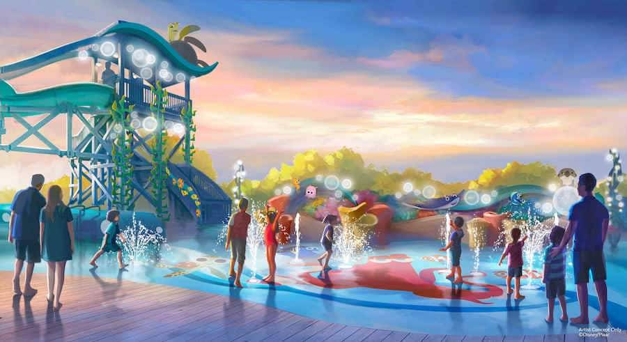 Pixar Place Hotel concept art at Disneyland Resort