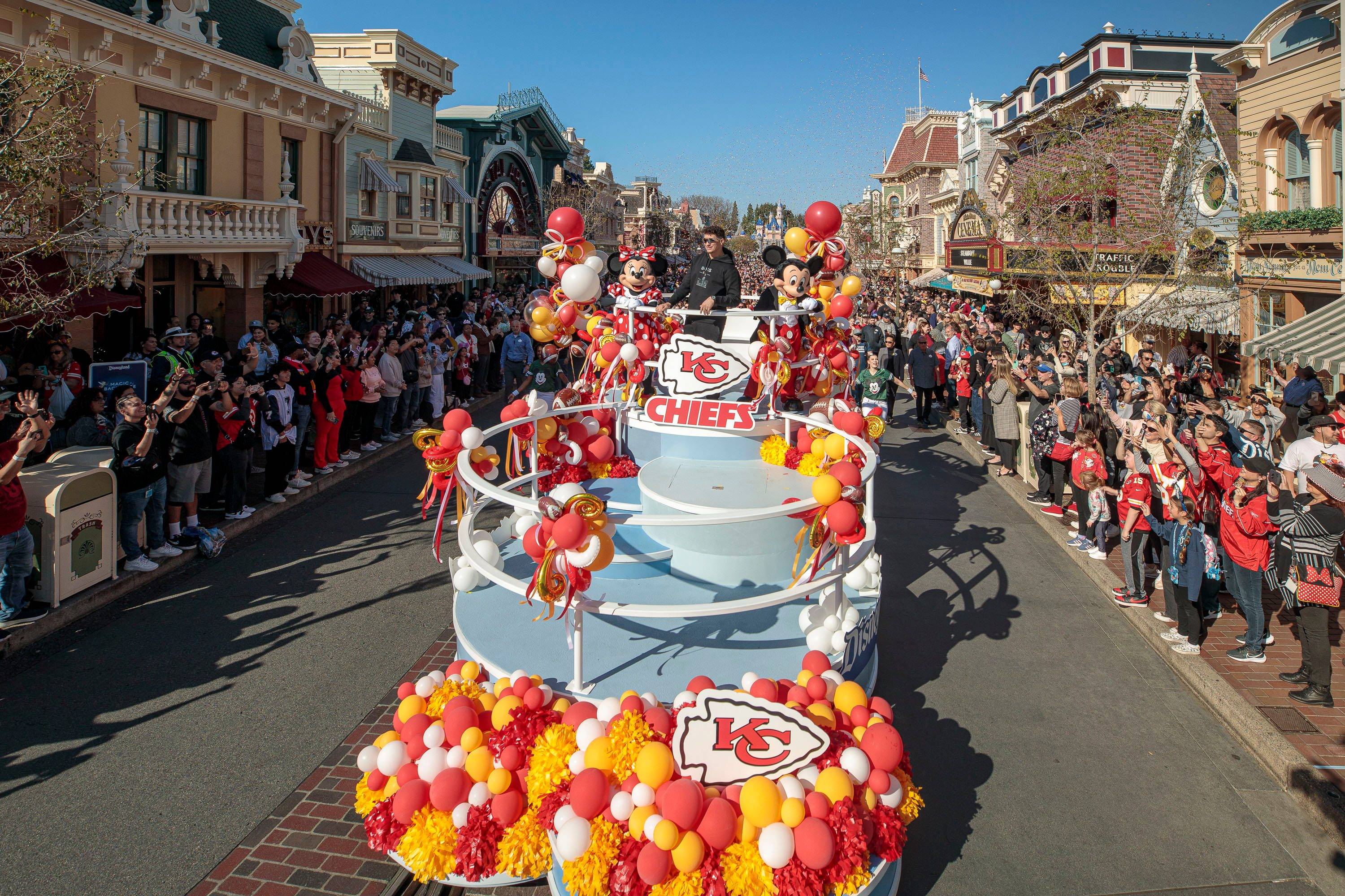 2024 Super Bowl MVP Patrick Mahomes at Disneyland Resort
