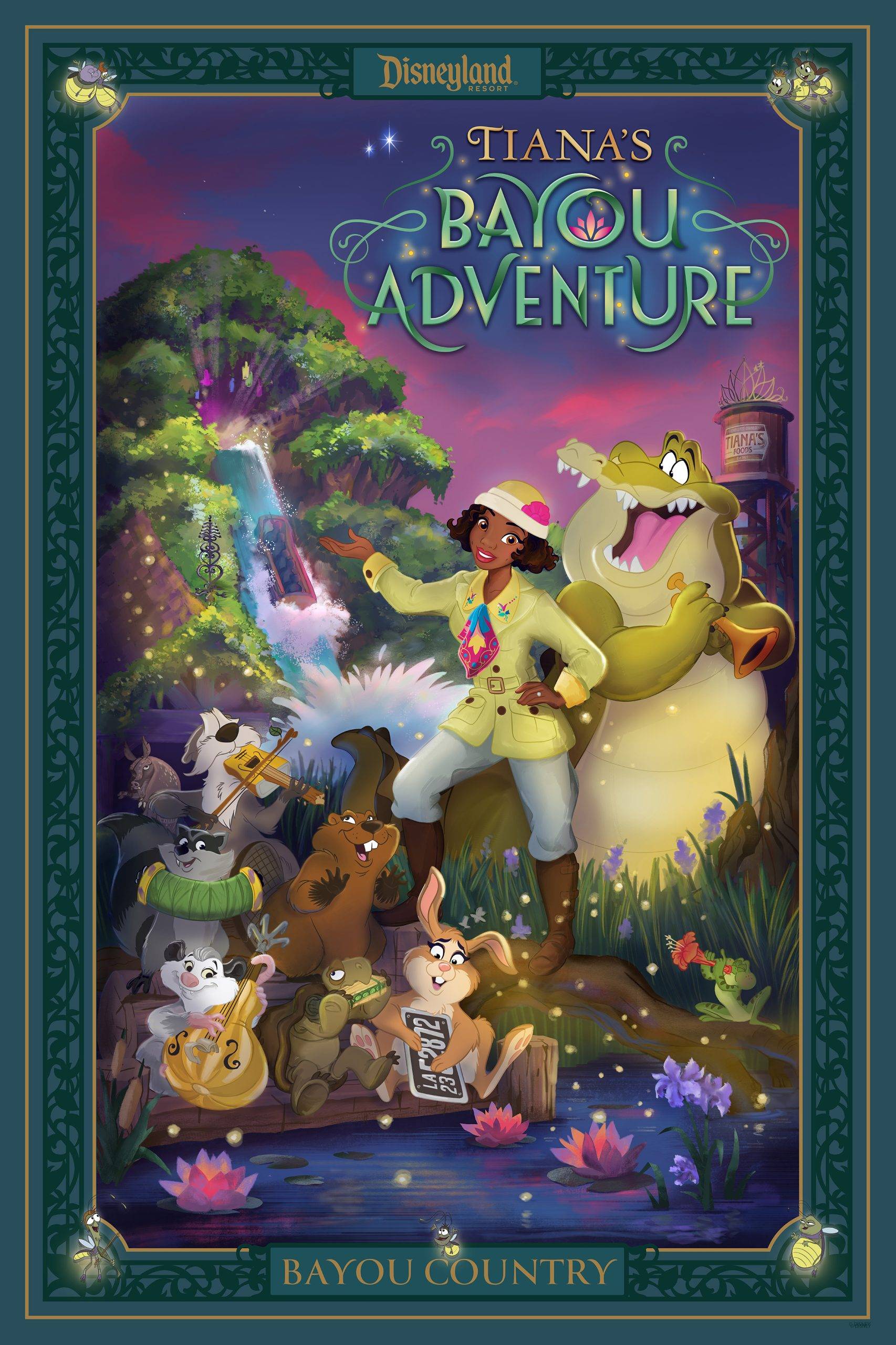 Disneyland's Tiana's Bayou Adventure Poster