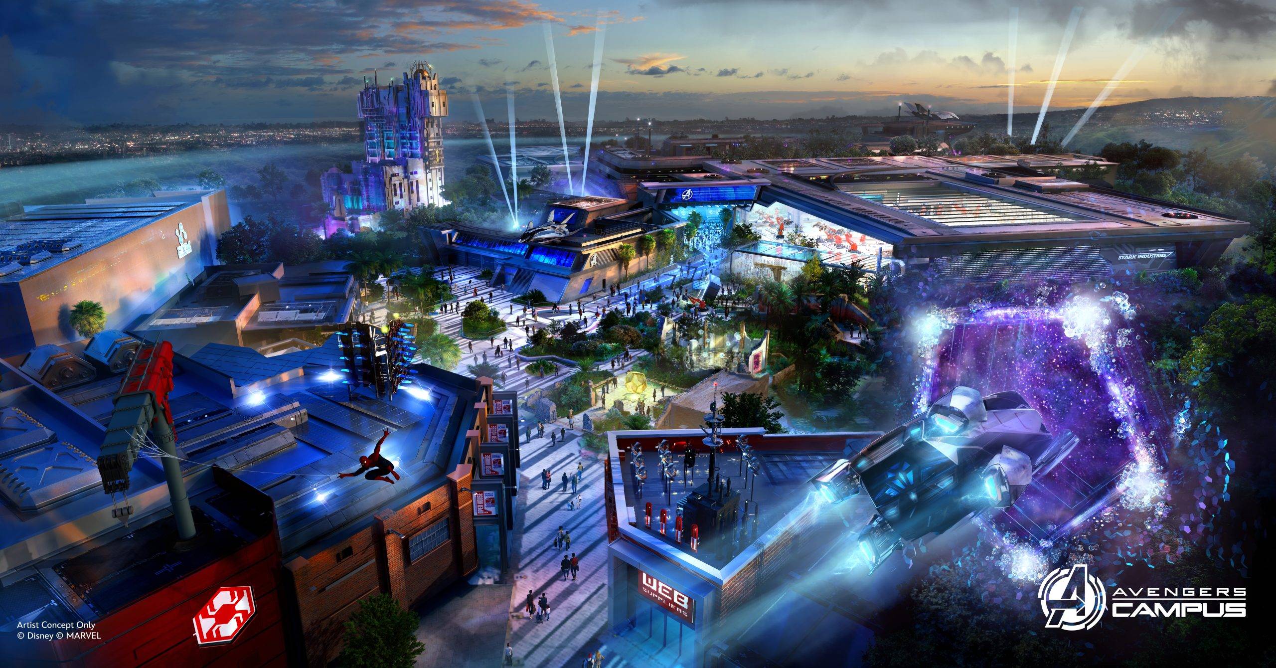 アベンジャーズ デジタルアート キャンバス Avengers Campus Expansion Concept Art