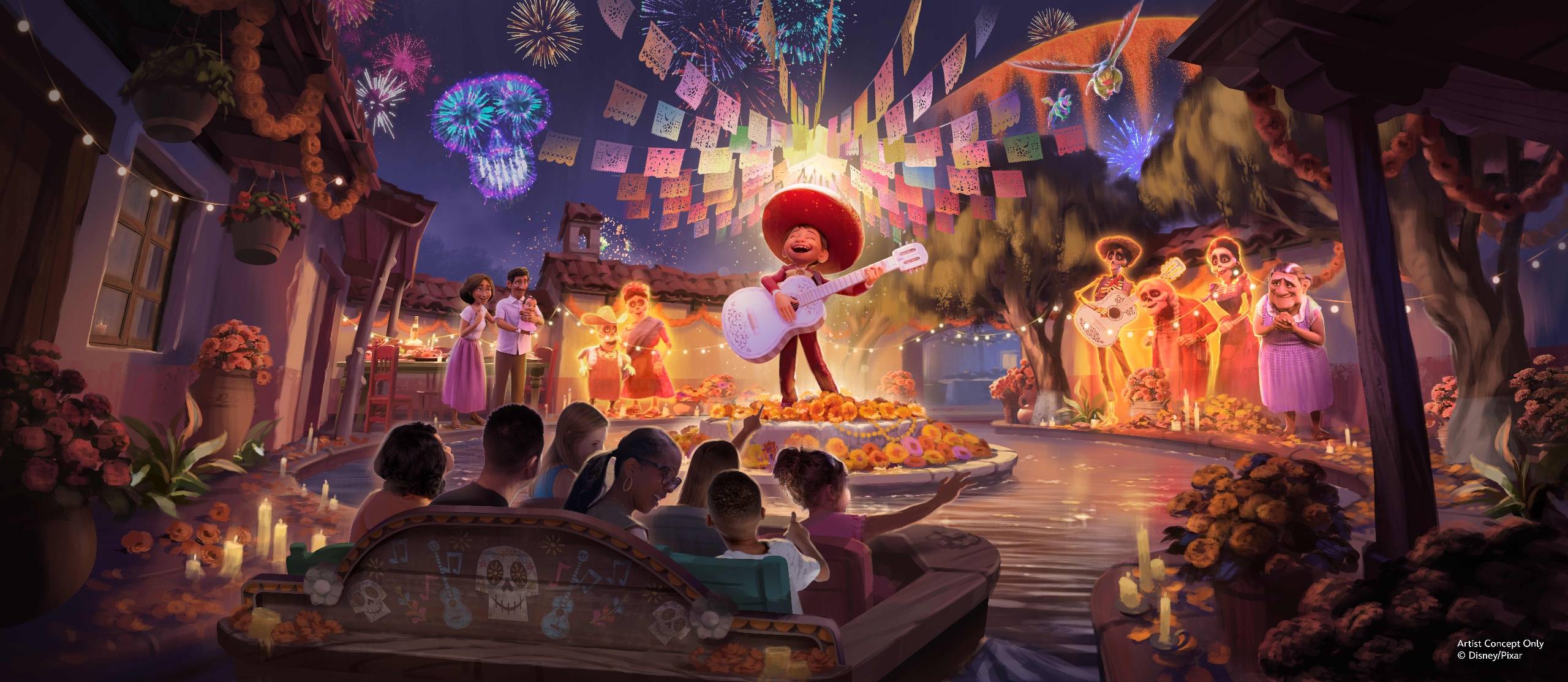 Coco Attraction Coming to at Disney California Adventure Park &ndash; Attraction Scene