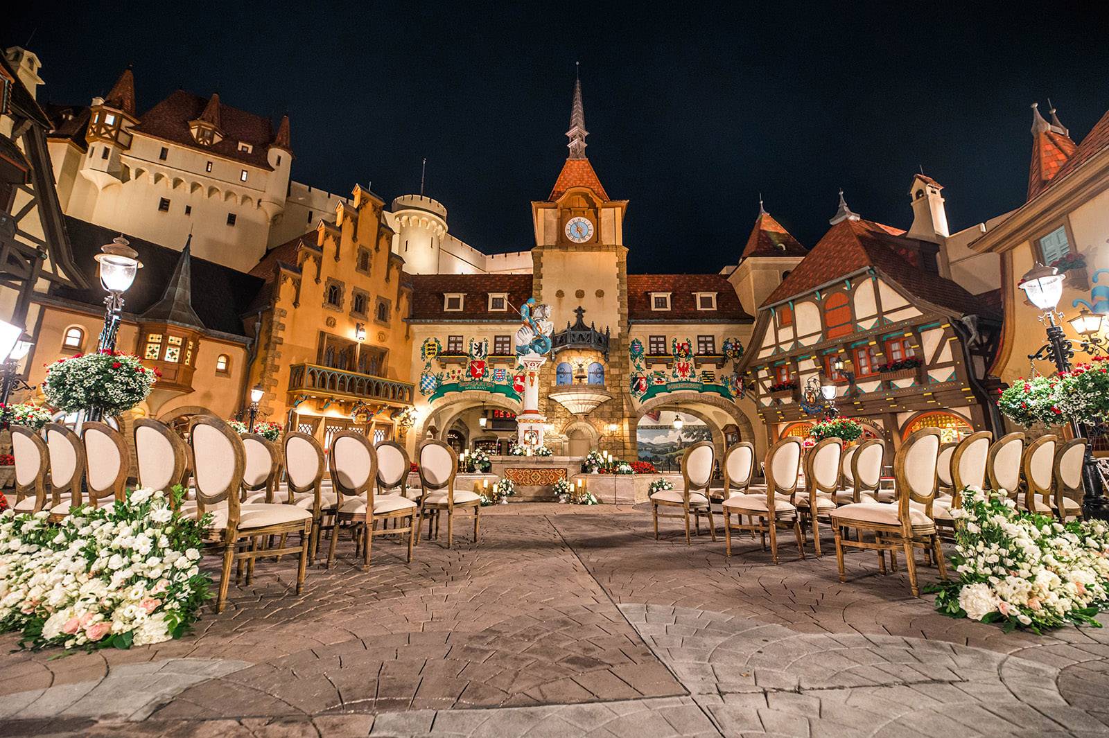 Wedding at the Germany pavilion in EPCOT