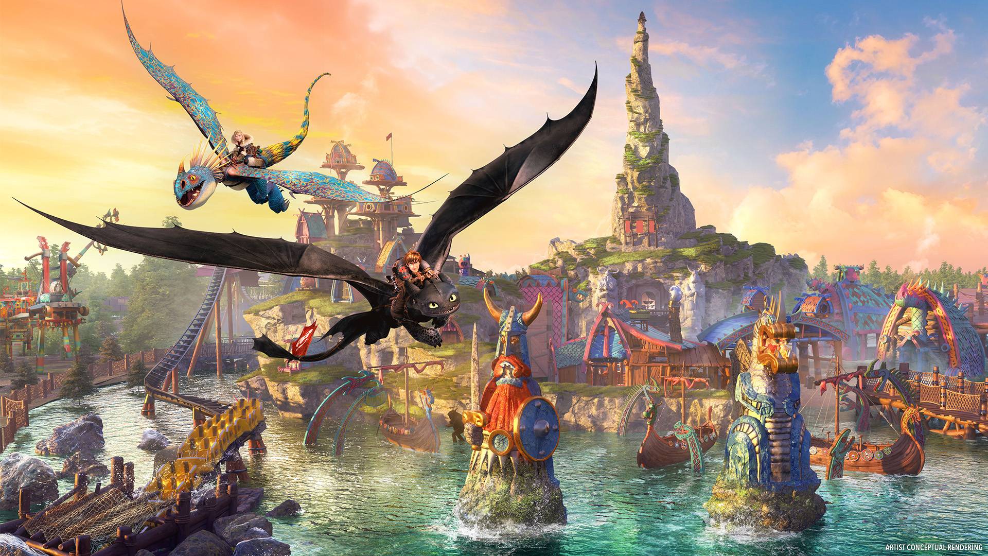 Universal Epic Universe - How to Train Your Dragon – Isle of Berk