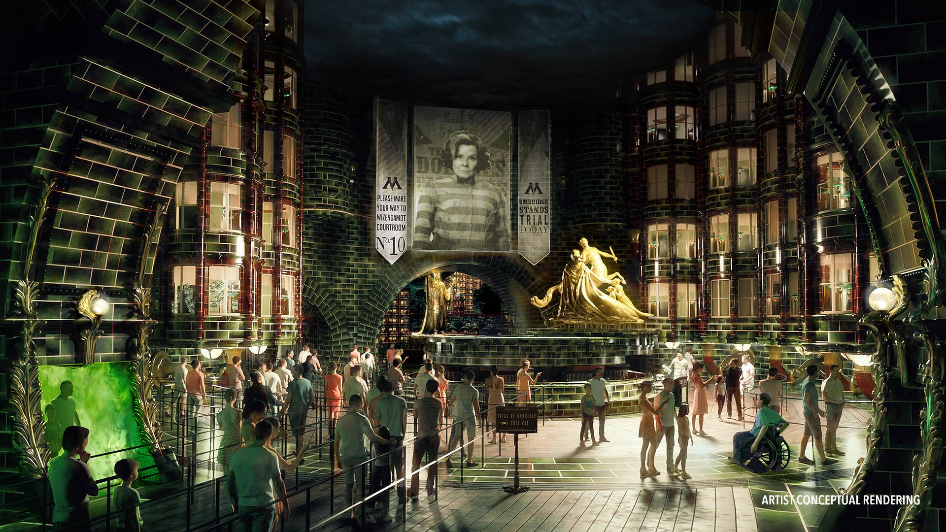 The Wizarding World of Harry Potter – Ministry of Magic concept art