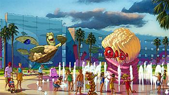 VIDEO - Walt Disney Imagineering install massive character icons at the new Art of Animation Resort