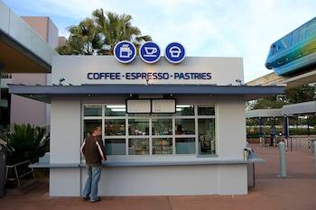 Epcot Monorail Station Coffee and Pastries
