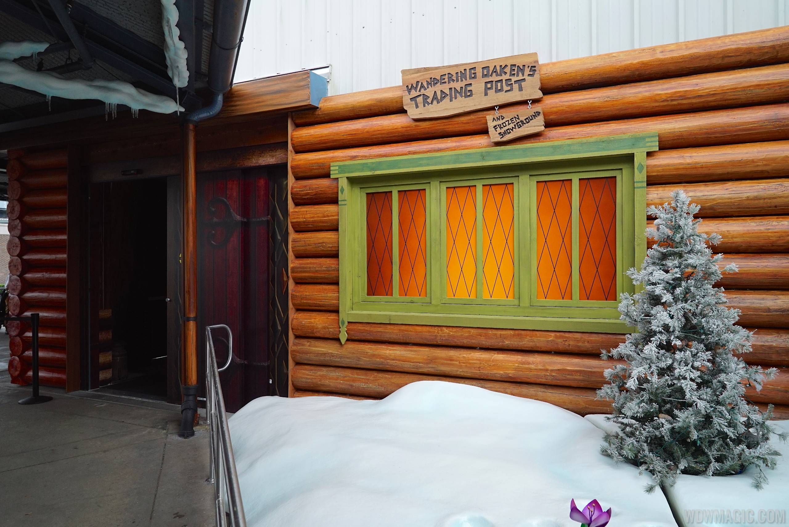 Wondering Oakens Trading Post and Frozen Snowground now closed at Disney's Hollywood Studios