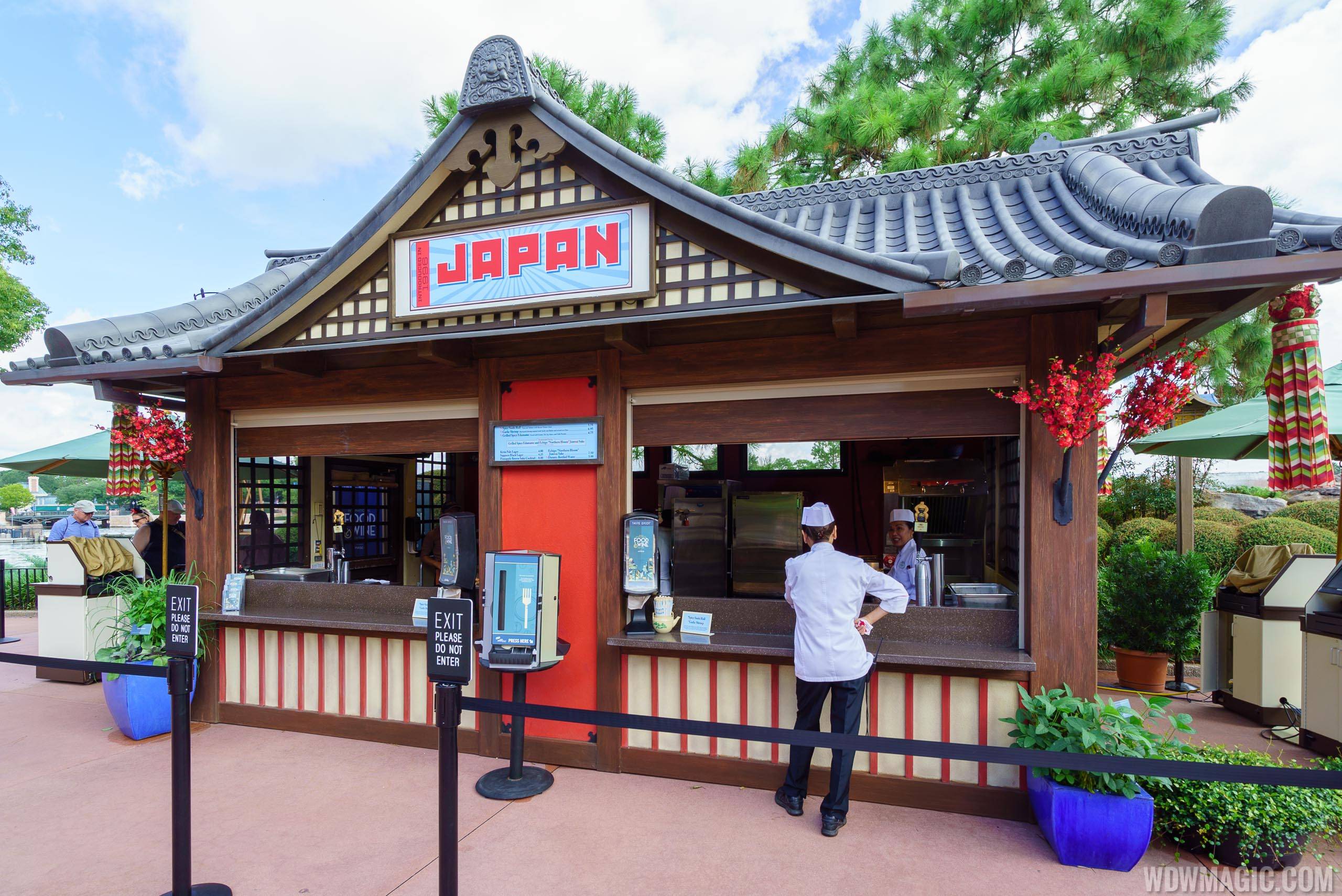 Food and Wine Marketplace kiosk at the Japan Pavilion