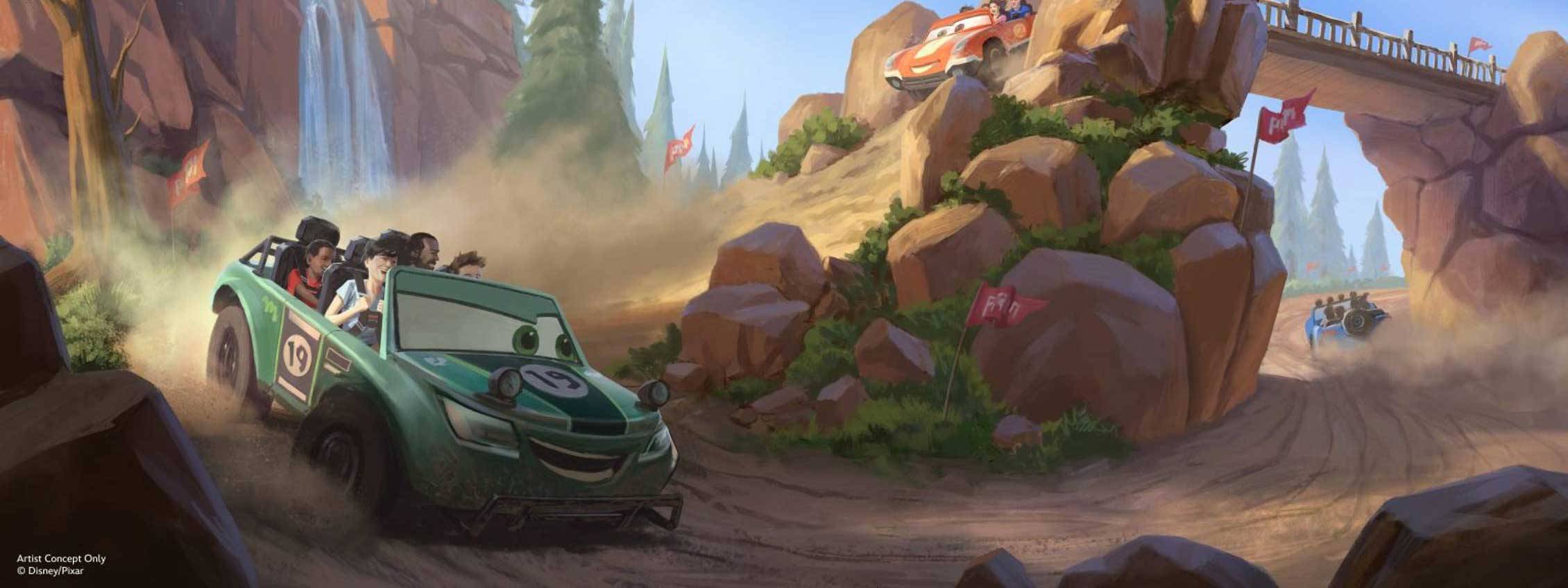 Disney's New Ride Patent Could Be the Technology Behind Magic Kingdom's Cars Rally Race