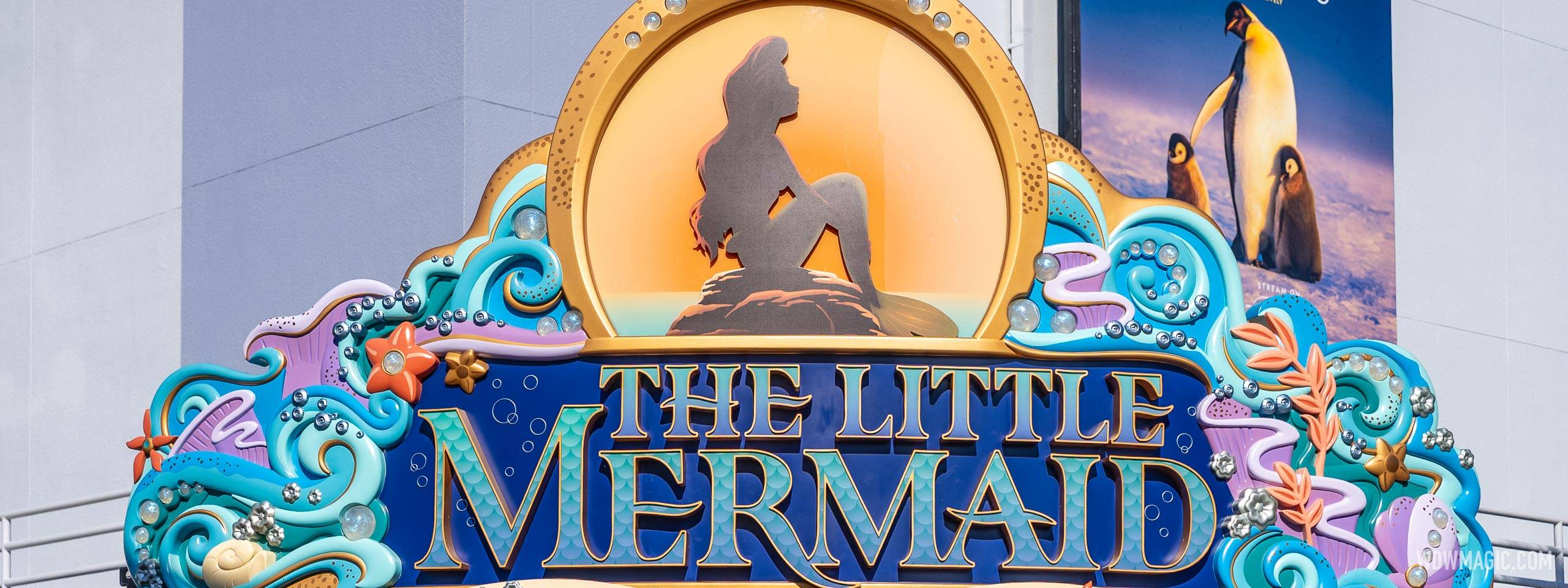 Marquee Sign Now in Place for The Little Mermaid Show at Disney's Hollywood Studios