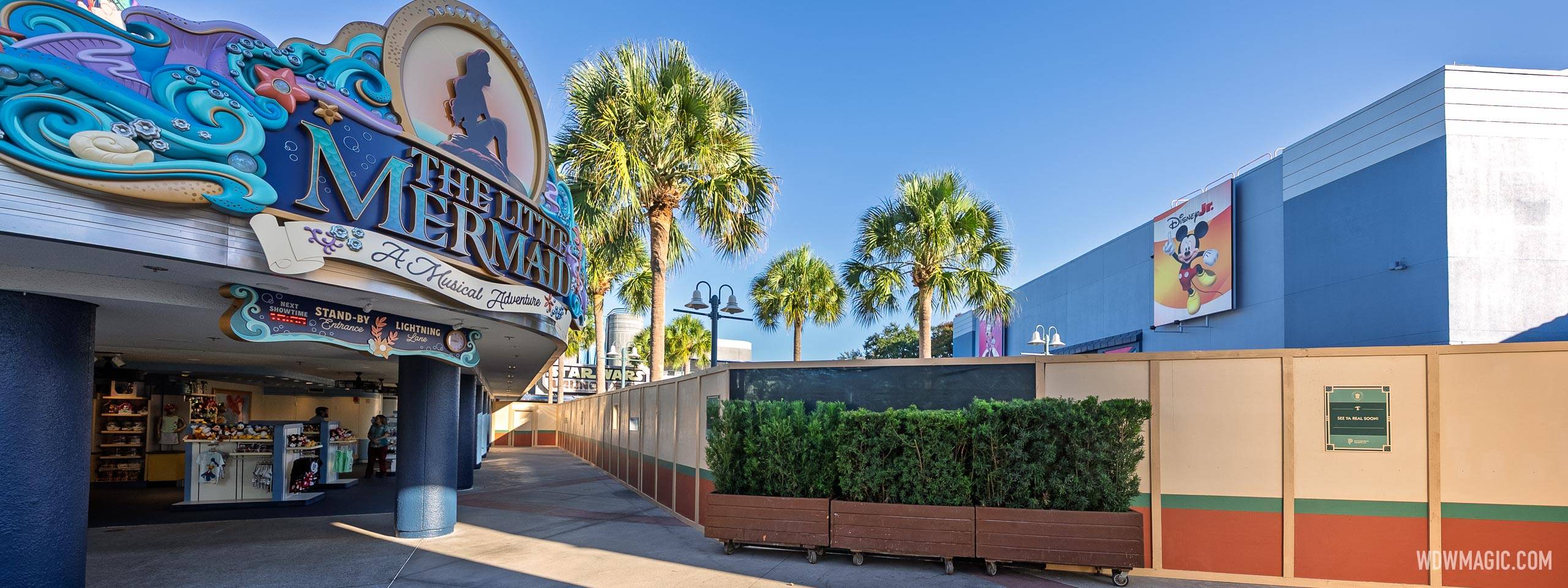 Disney Walls Off Animation Courtyard at Hollywood Studios: Star Wars Launch Bay and Disney Jr. Now Inaccessible