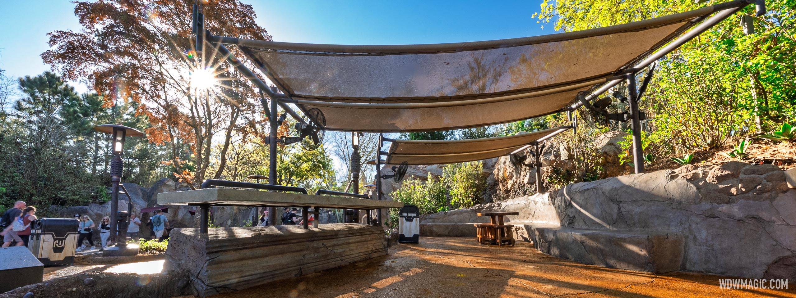 New Covered Seating Area Now Complete Between Galaxy's Edge and Toy Story Land at Disney's Hollywood Studios