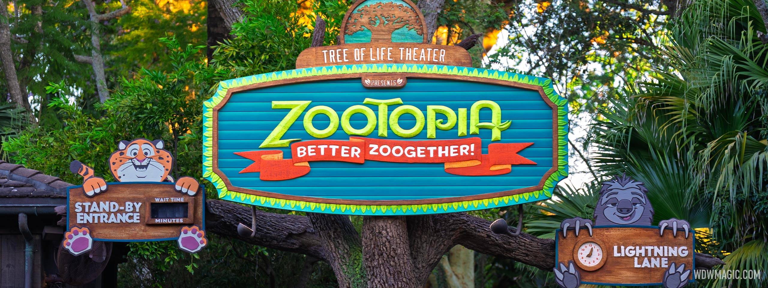 Disney Reveals New Zootopia: Better Zoogether! Marquee as Cast Member Previews Begin