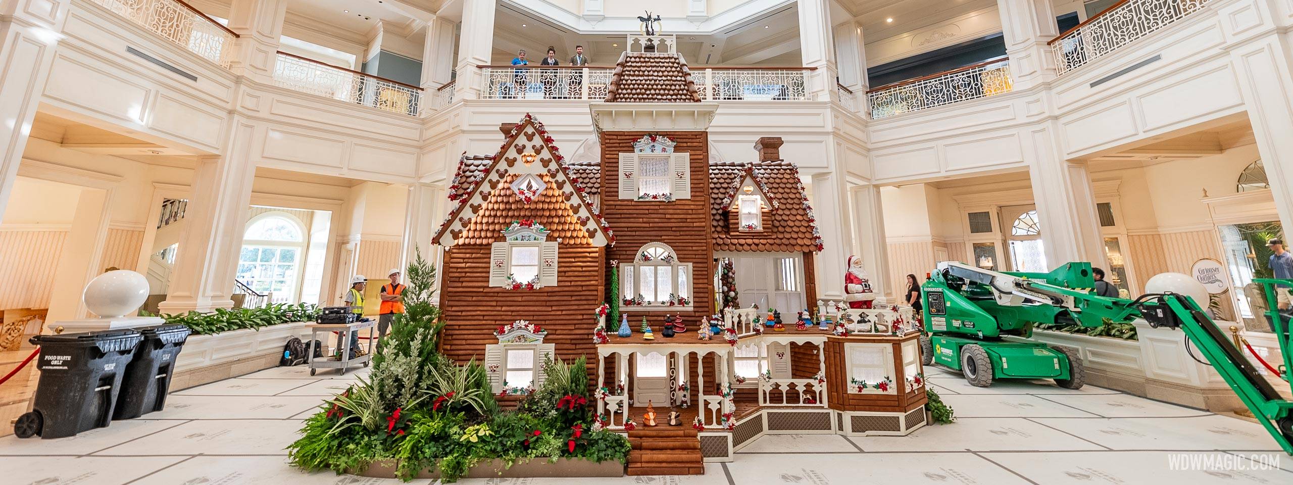 Construction Underway for 2024 Grand Floridian Gingerbread House at Walt Disney World