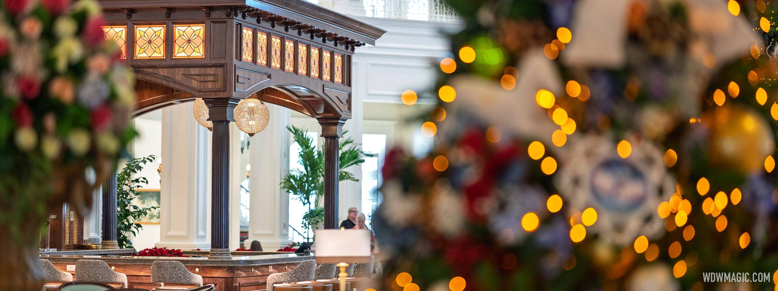 Disney's Grand Floridian Holiday Decor Unveiled in First Season With New Lobby and The Perch