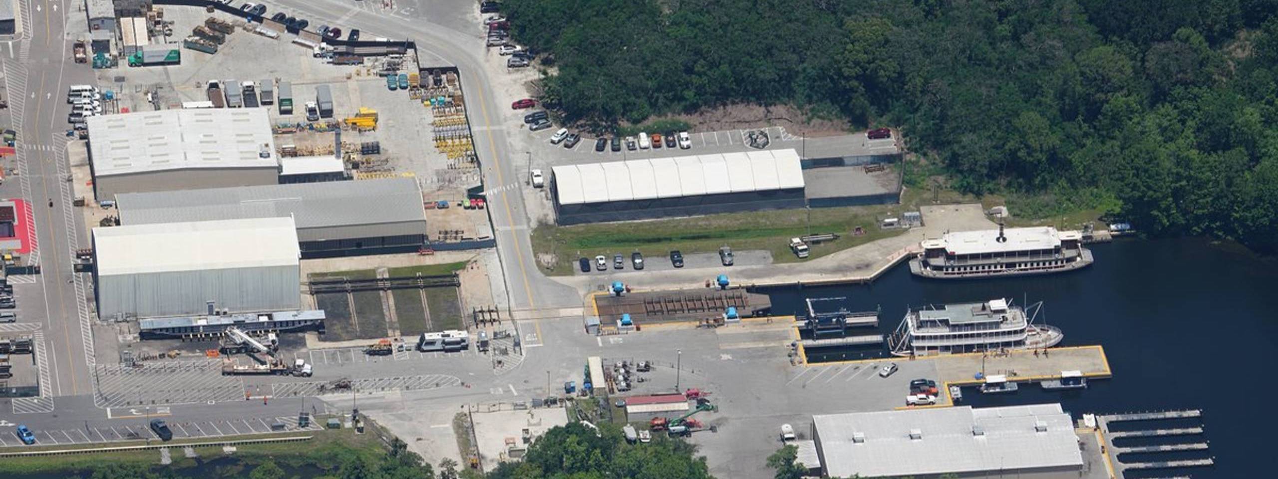New Magic Kingdom Ferry Boat Takes Shape in Dry Dock at Disney World Marina