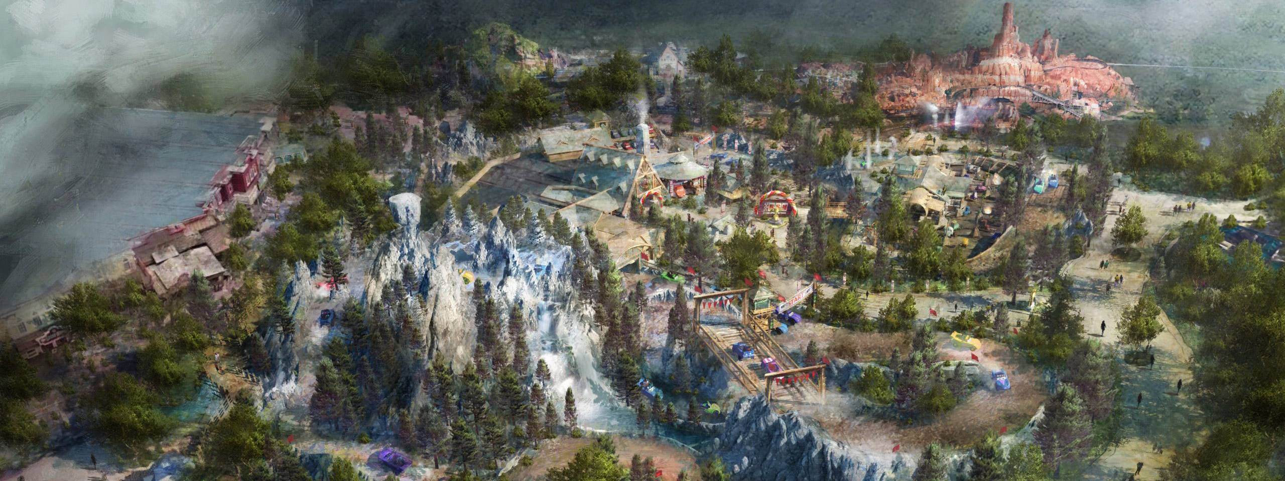 Disney Unveils New Frontierland Concept Art: Cars-Themed Land Replaces Rivers of America and Tom Sawyer Island